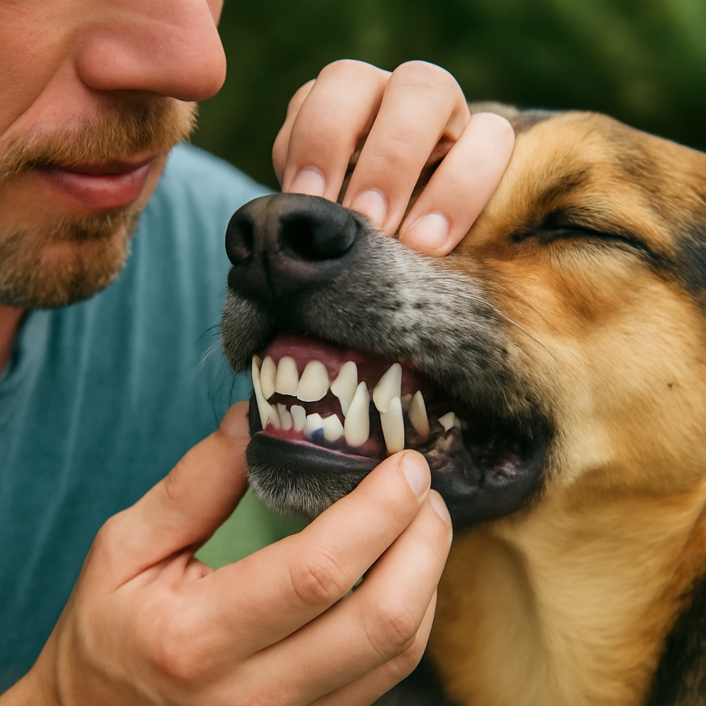 clean your dog's teeth