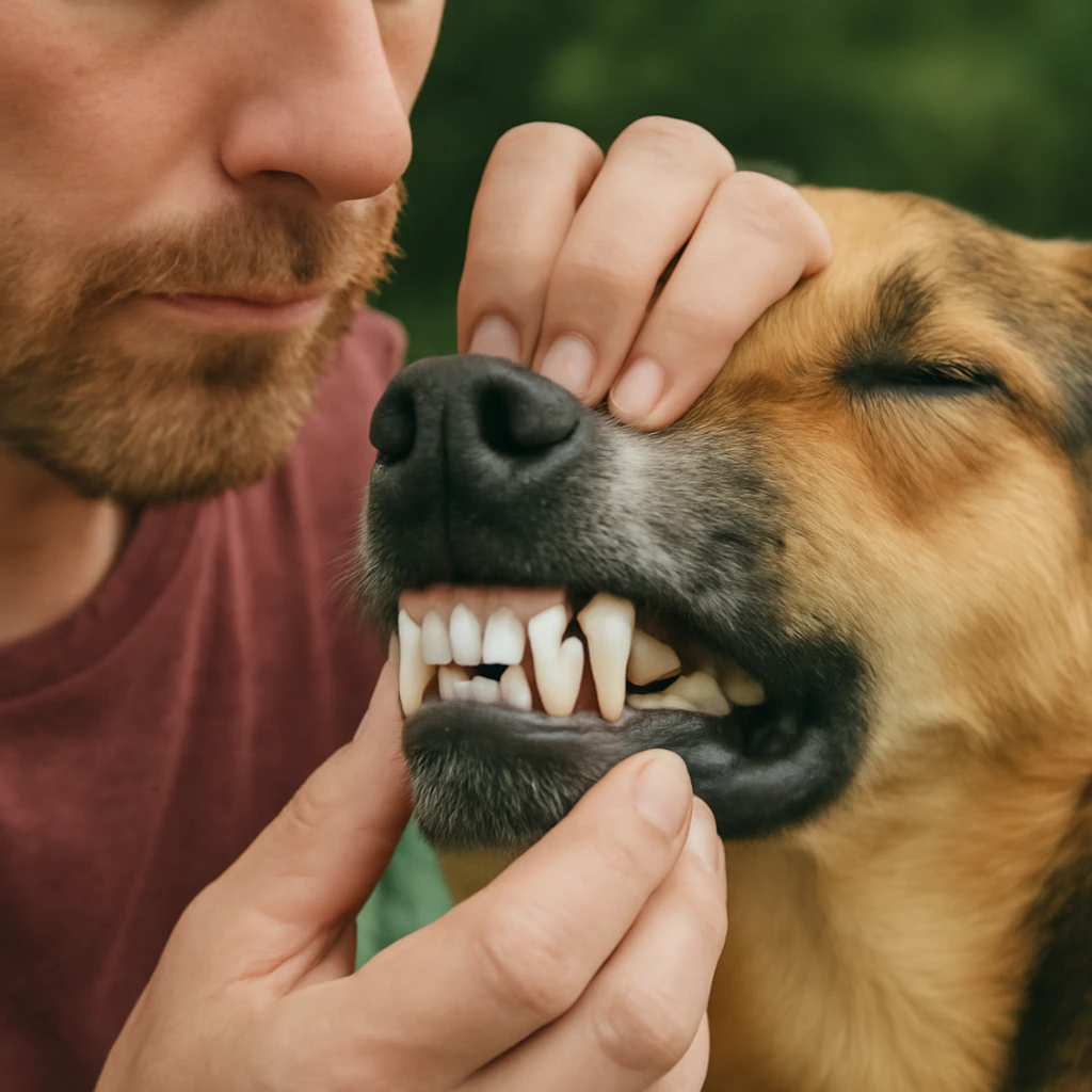 clean your dog's teeth