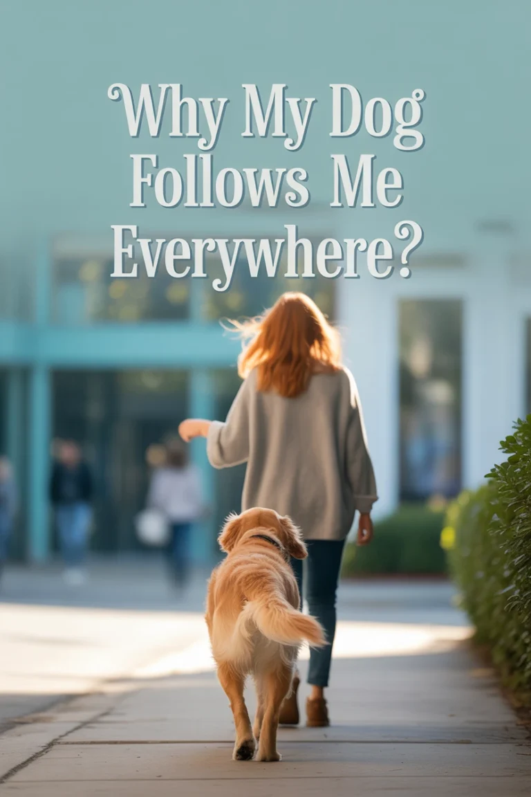 Dog follows you everywhere