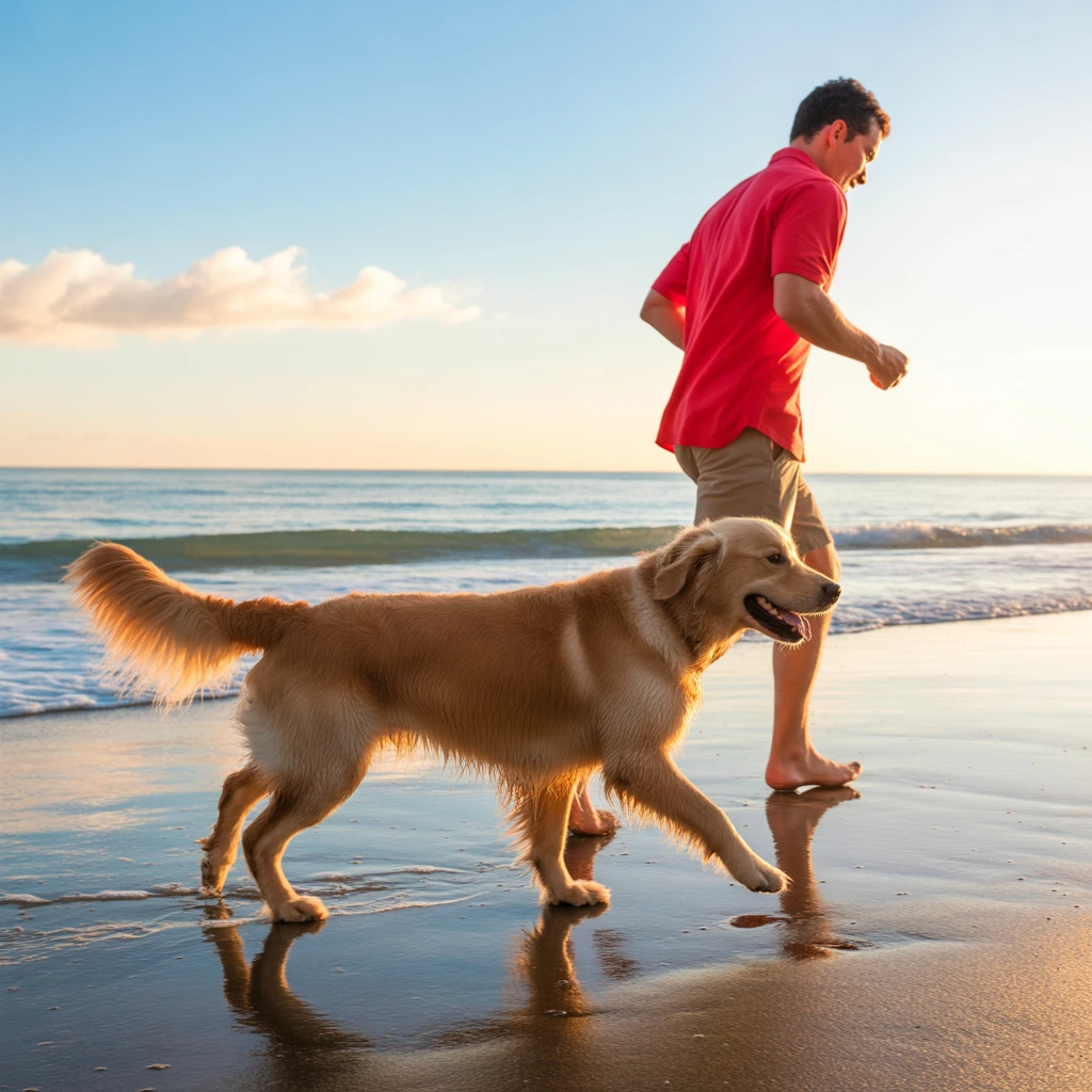 Dog follows you everywhere