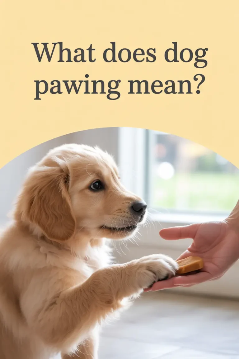 Why Does My Dog Paw at Me? Understanding and Addressing Dog Pawing Behavior
