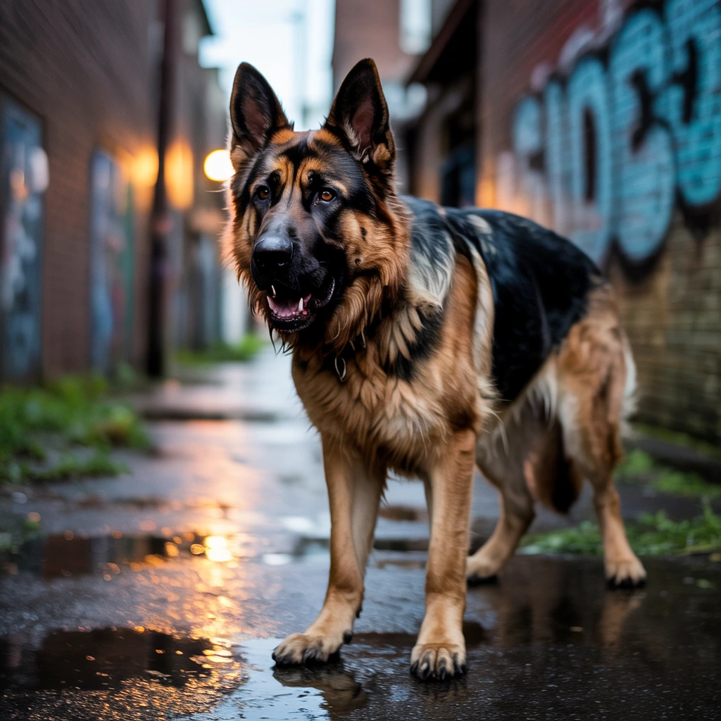 dog growling