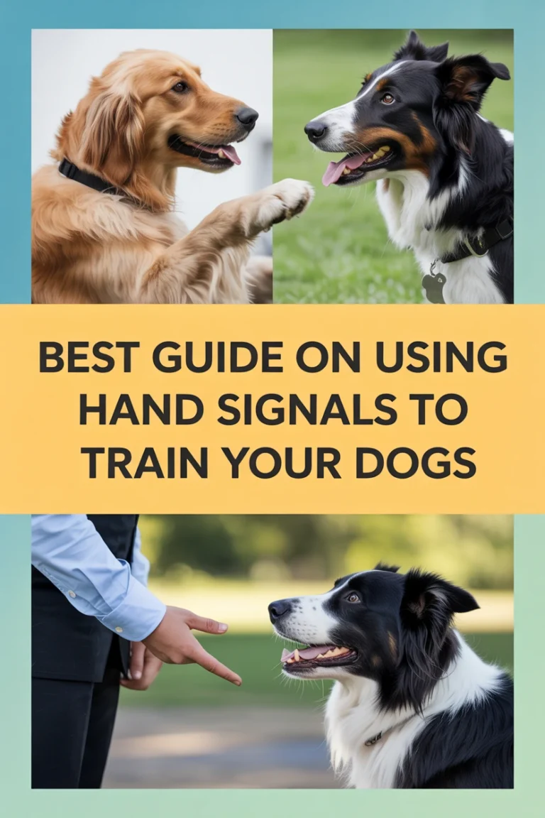 Hand signals to train your dog