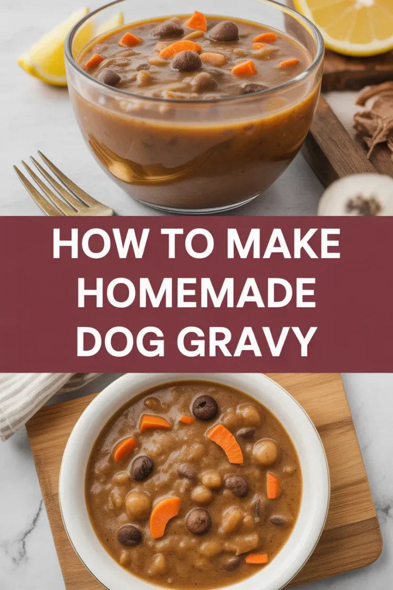 homemade dog food gravy