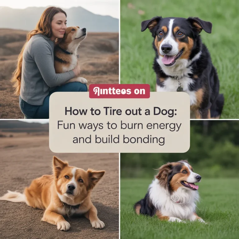 How to tire out a dog