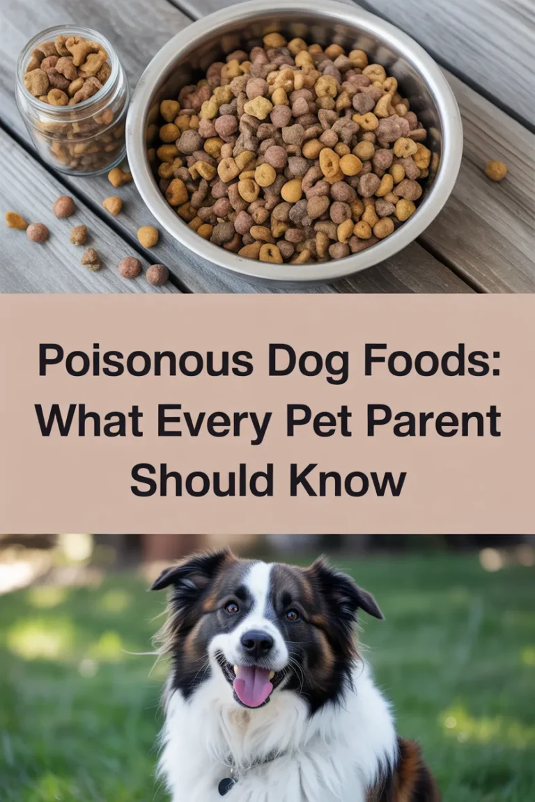 Poisonous dog foods
