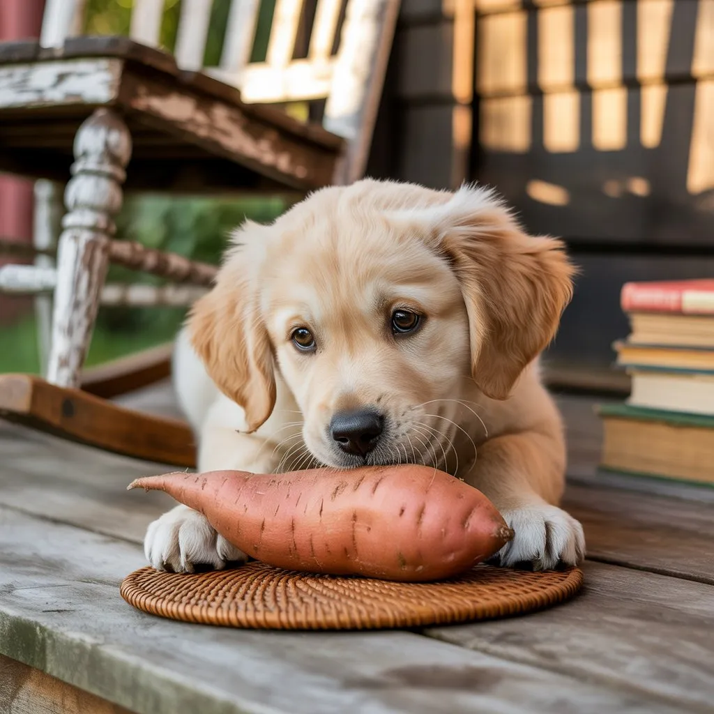 dehydrate sweet potatoes for dogs