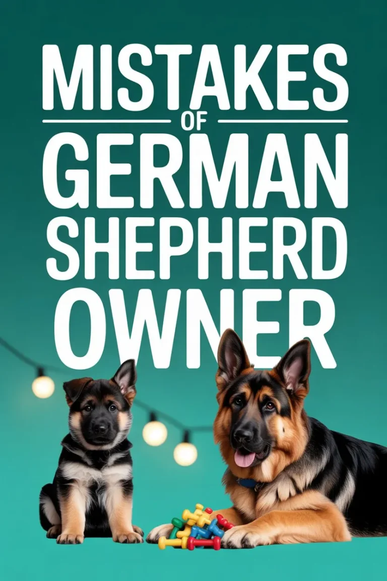 MISTAKES OF GERMAN SHEPHERD OWNER