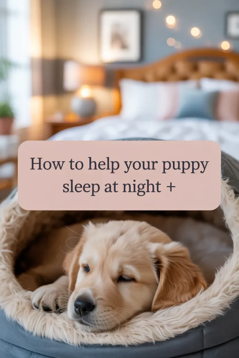 how to help your puppy sleep at night