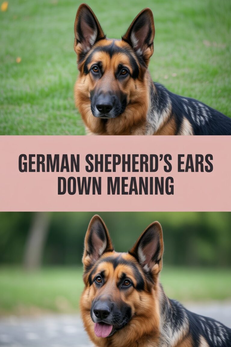 German Shepherd’s Ears Are Down: What It Means and How to Help