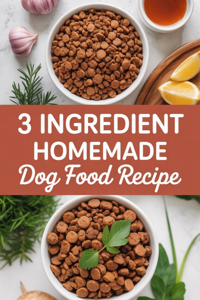 3 Ingredient Homemade Dog Food Recipe: Quick, Healthy, and Affordable