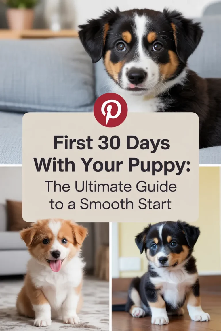 First 30 days with your puppy