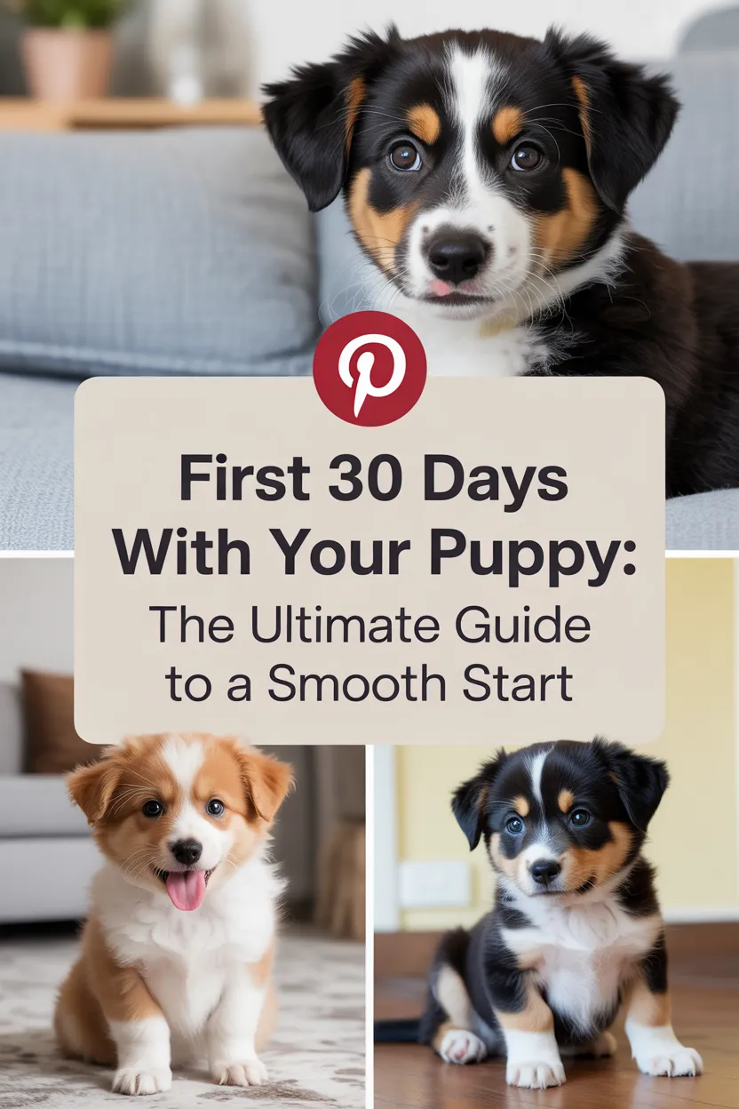 First 30 days with your puppy