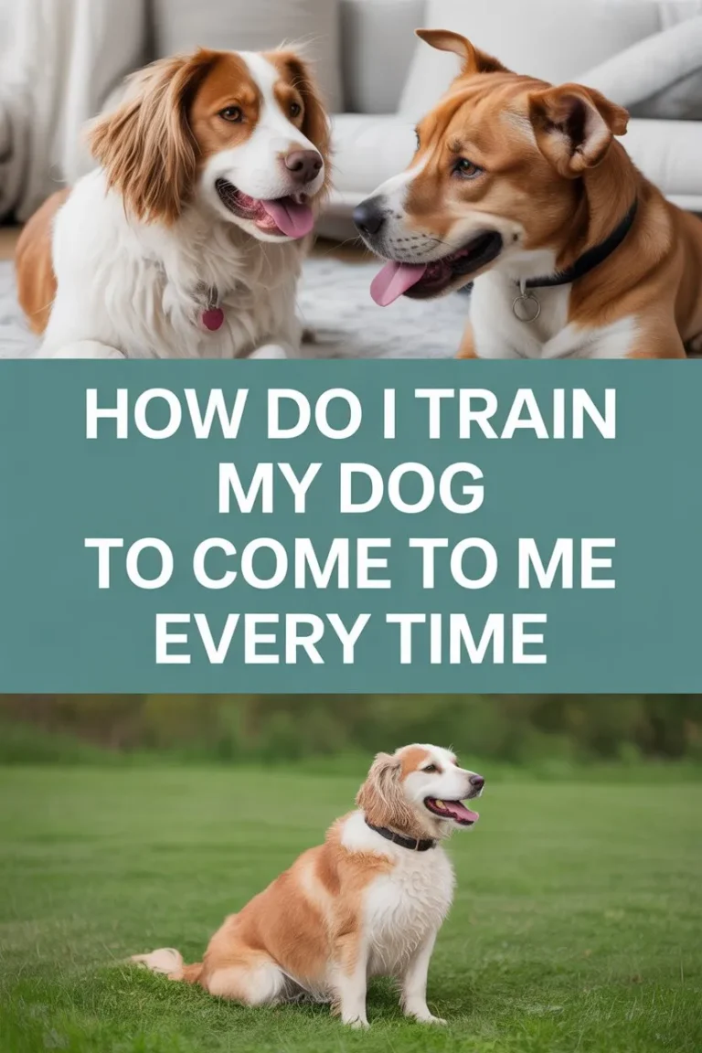 how do i train my dog to come to me everytime