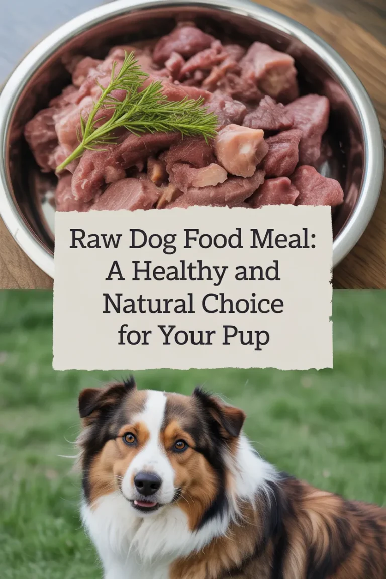 Raw dog food meal