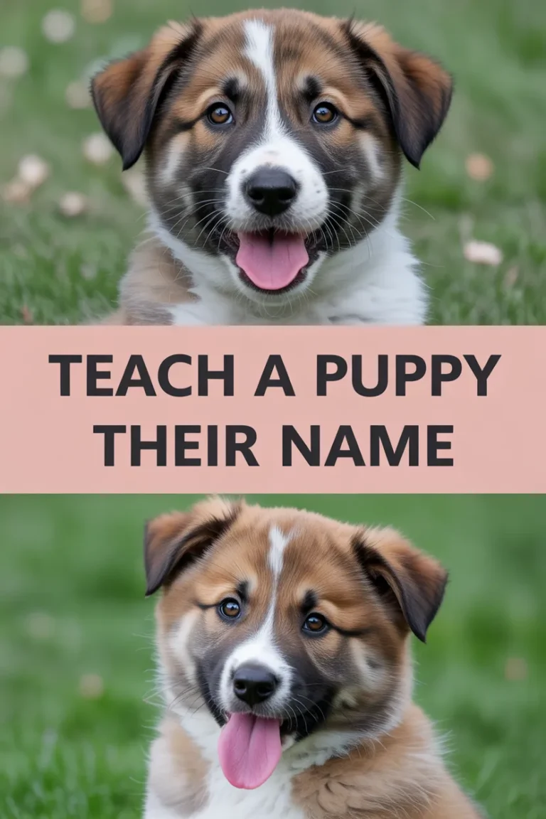 Teach a puppy their name