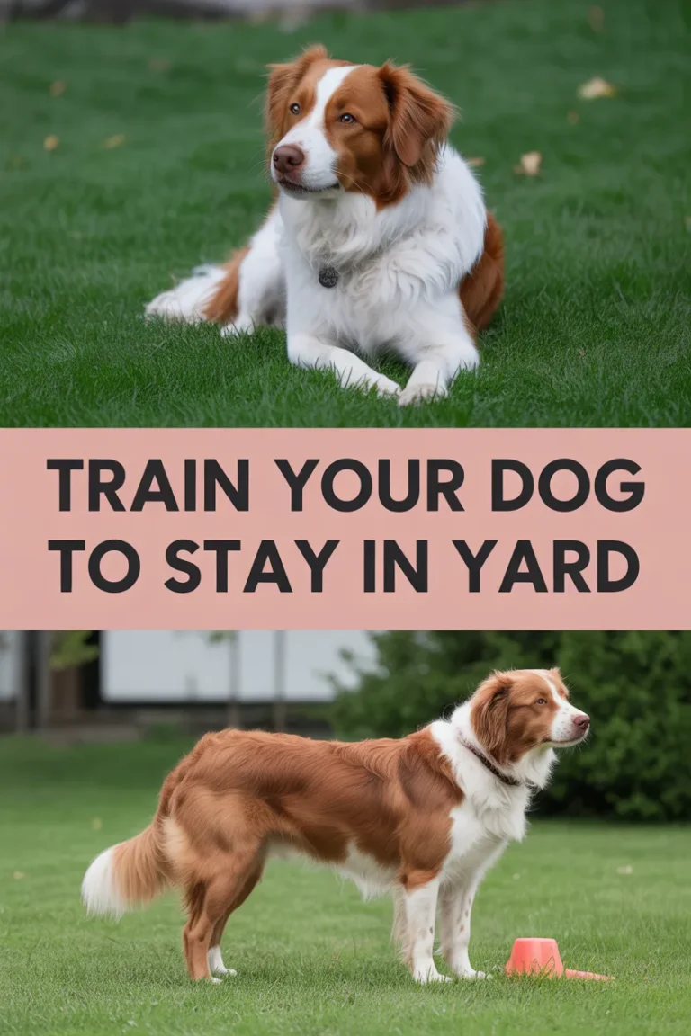 train your dog to stay in yard