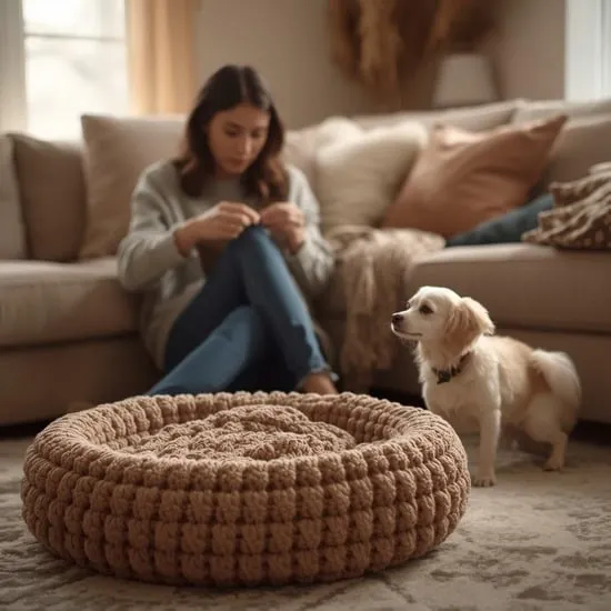 how to crochet a dog bed IMG01