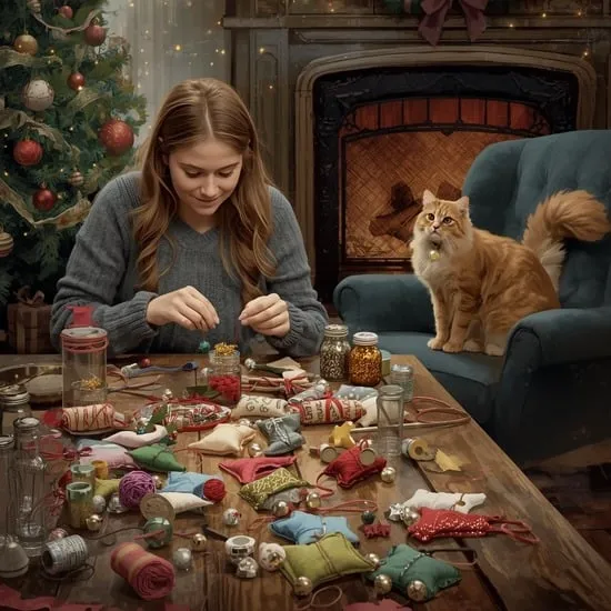 Diy cat christmas ornaments IMG01