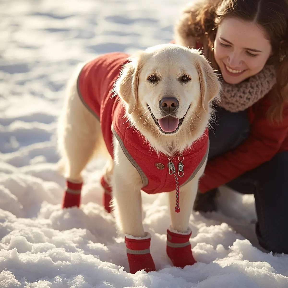 Keep your dog warm in snow IMG02