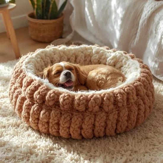 how to crochet a dog bed IMG03