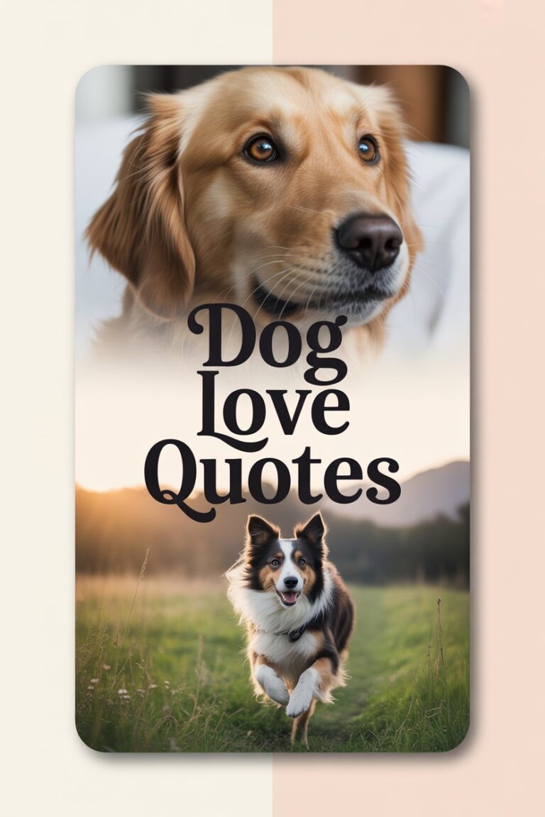Heartfelt Dog Love Quotes That Touch the Soul