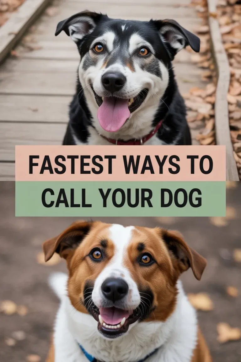 fastest ways to call your dog