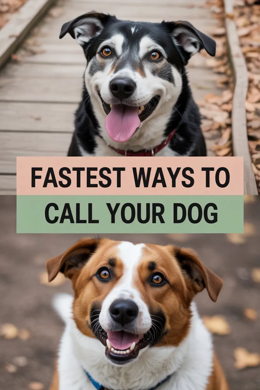 fastest ways to call your dog