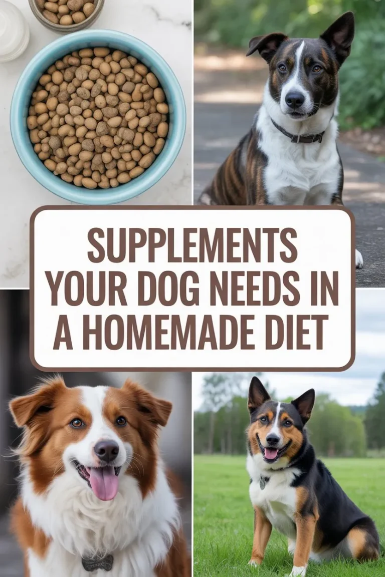 Supplements Your Dog Needs in a Homemade Diet