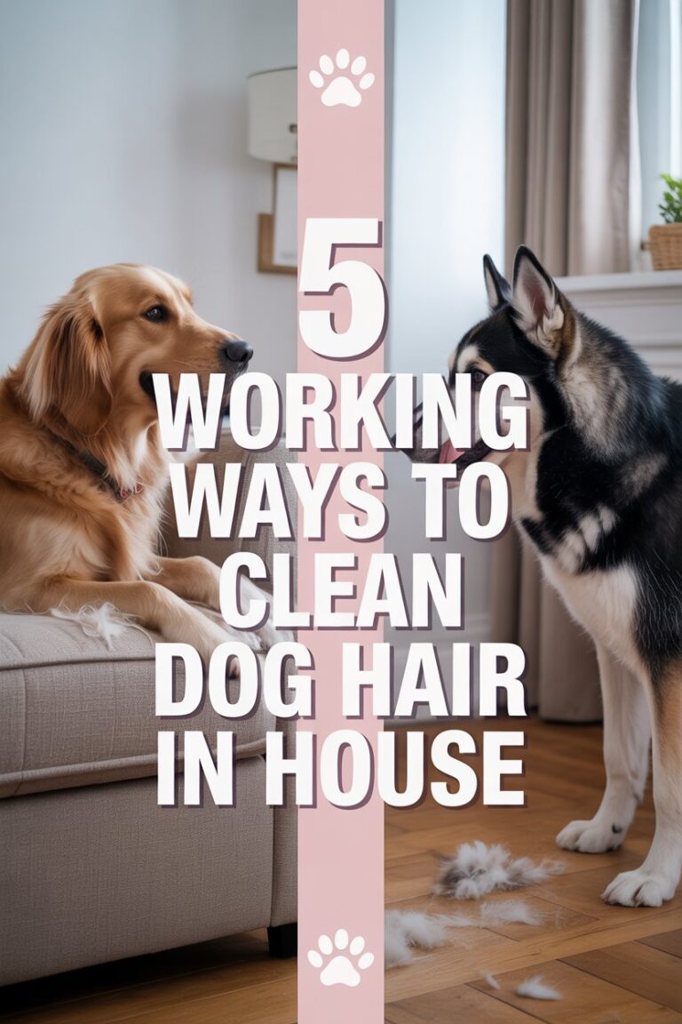 How to Clean Dog Hair in the House Easily
