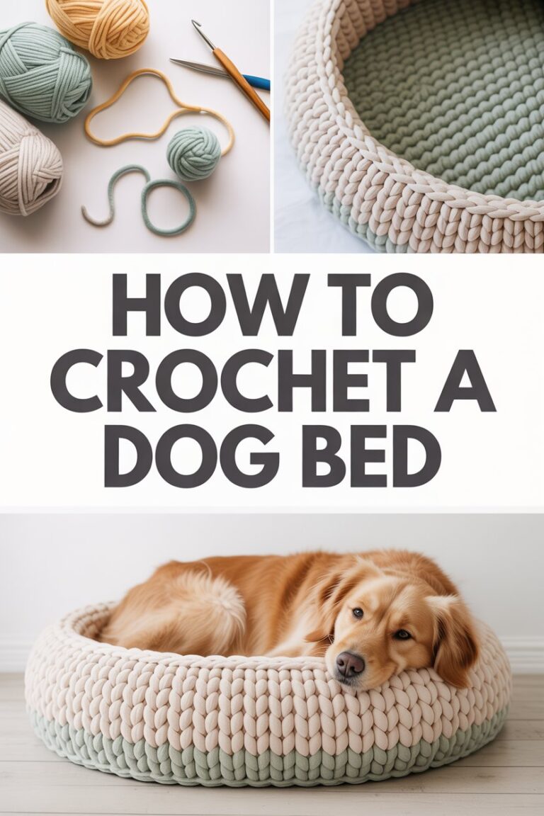 How to Crochet a Cozy Dog Bed Step-by-Step