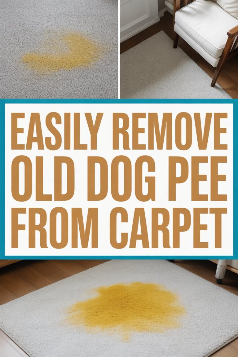 How to Remove Old Dog Pee from Carpet Naturally