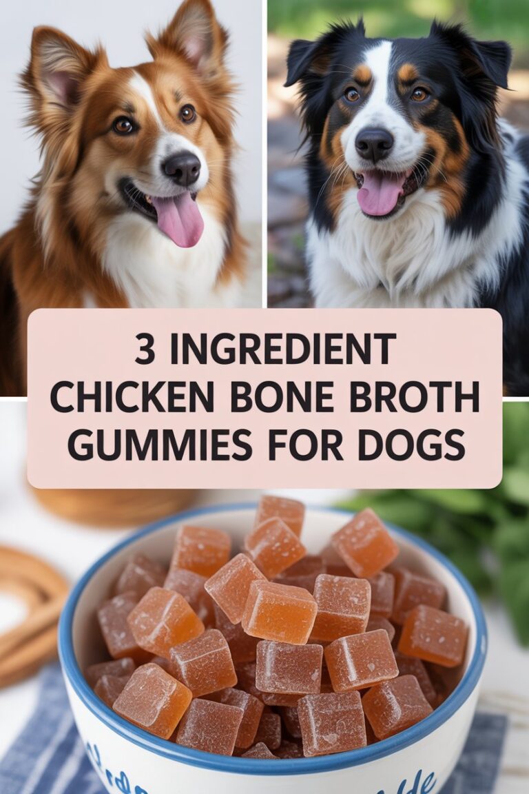 3 Ingredient Chicken Bone Broth Gummies for Dogs