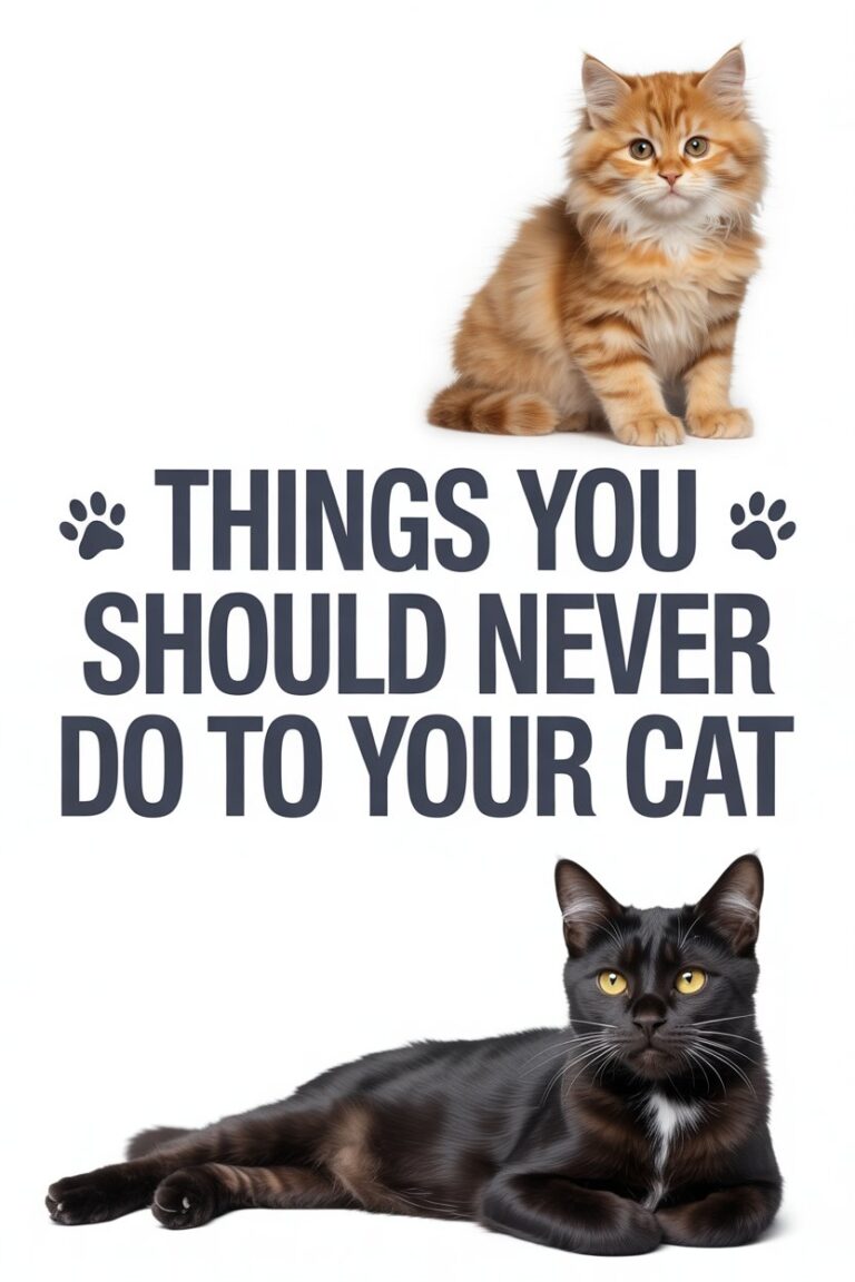 Things You Should Never Do to Your Cat