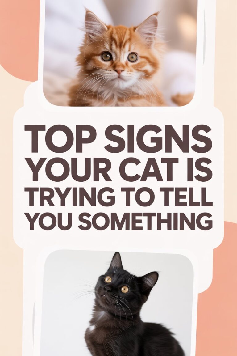 Signs Your Cat Is Trying to Tell You Something