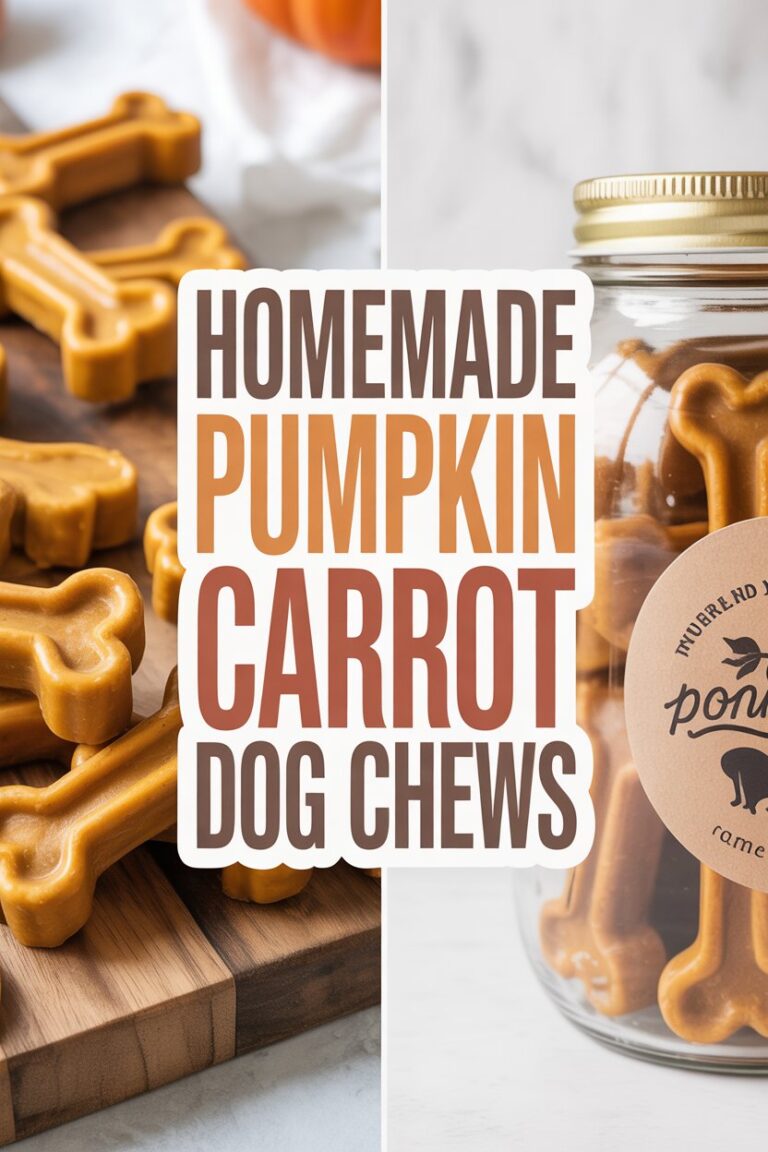Homemade Pumpkin Carrot Dog Chews: A Treat Made with Love