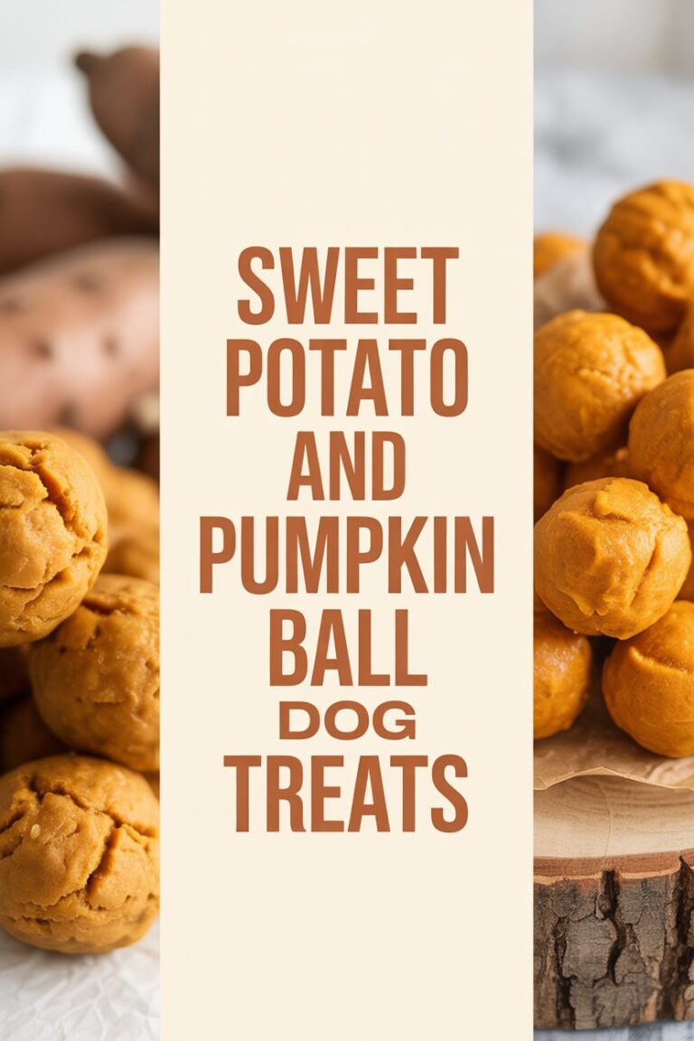 Sweet Potato and Pumpkin Balls Dog Treat: A Healthy Delight
