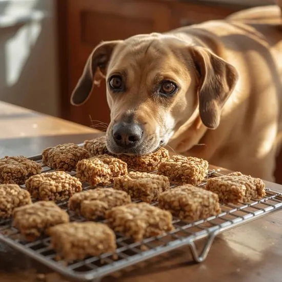 oatmeal banana squares easy dog cookies IMG03