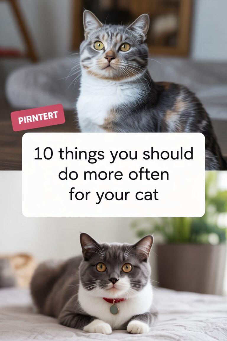 10 Things You Should Do More Often for Your Cat