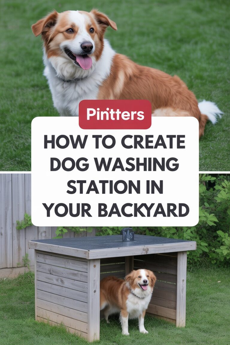 How to Create a Dog Washing Station in Your Backyard
