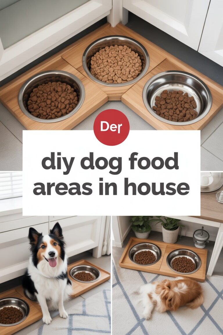 DIY Dog Food Areas in Your Home