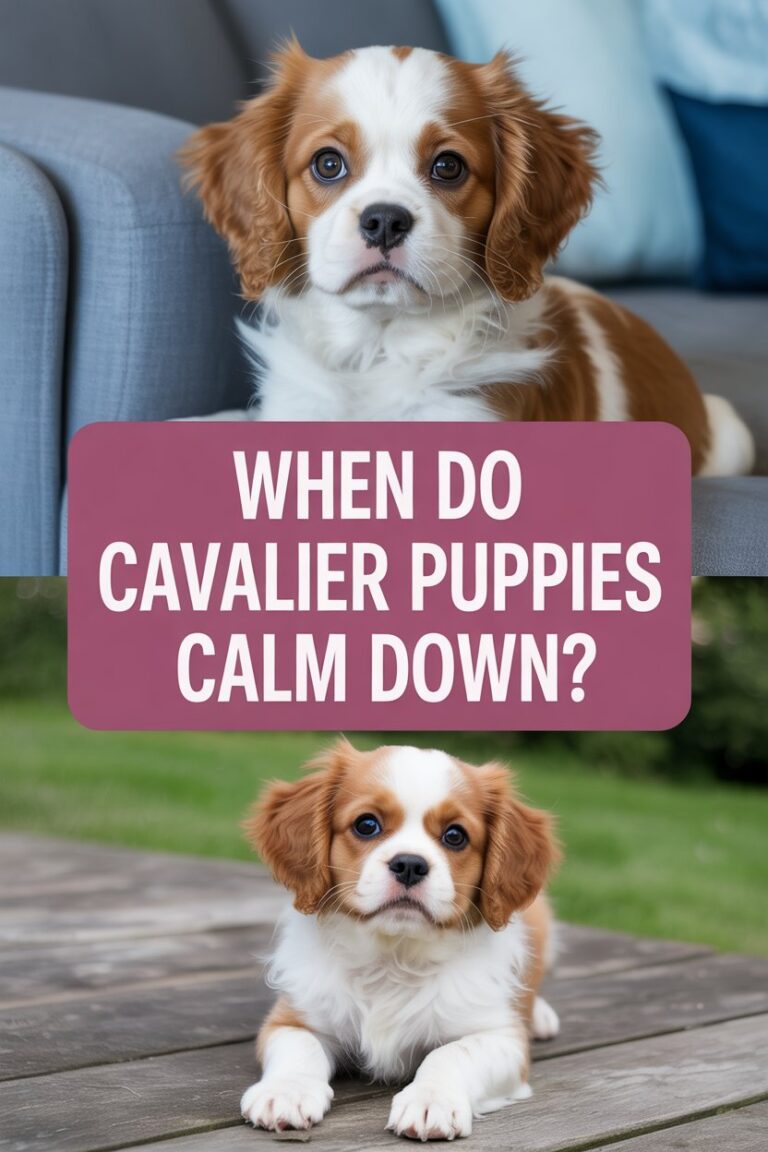 When Do Cavalier Puppies Calm Down?