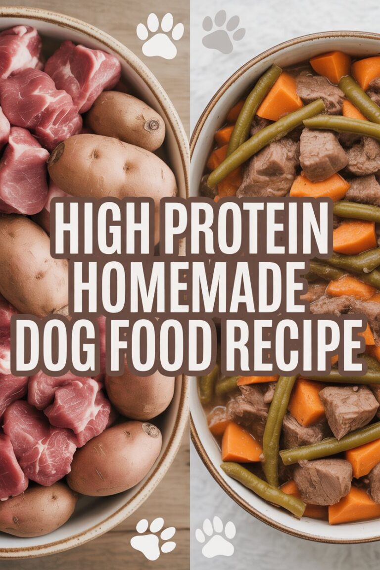 High Protein Homemade Dog Food Recipe for Strong, Happy Pups