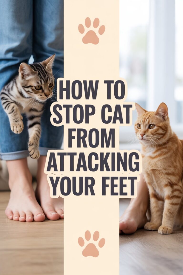 How to Stop Your Cat from Attacking Your Feet