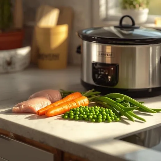 crockpot chicken and vegie dog meal recipe IMG01