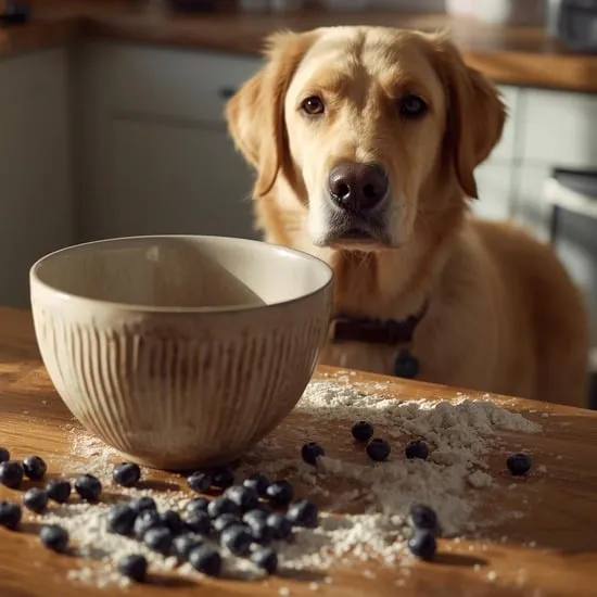 blueberry dog biscuits recipe IMG01