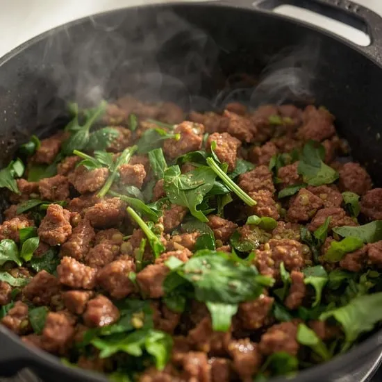 beef mince spinach stir protein packed and cat approved IMG02