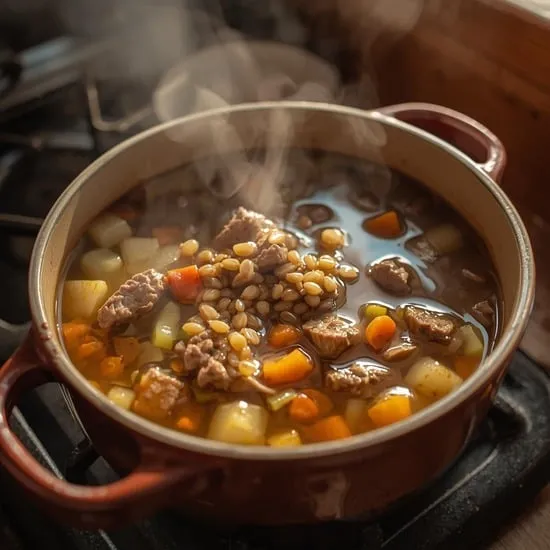 beef barley comfort soup for pups IMG03
