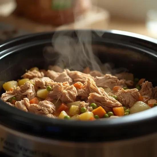 crockpot chicken and vegie dog meal recipe IMG03