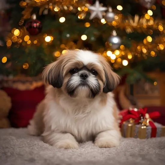 14 Funny Shih Tzu Who Will Always Try to Steal Christmas IMG06